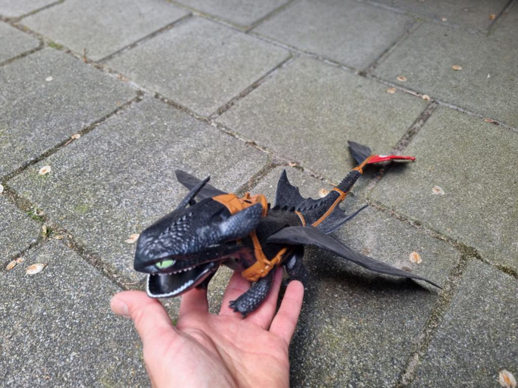 Grote Train je Draak Dragon Toothless film actiefiguur, Kinderen en Baby's, Speelgoed | Actiefiguren, Gebruikt, Ophalen of Verzenden