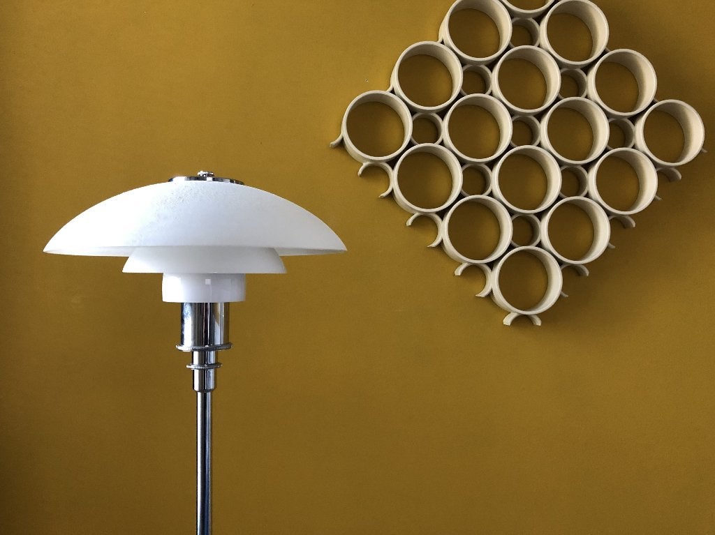 Louis Poulsen Vloerlamp PH 3 1/2 - 2 1/2, Ophalen, Zo goed als nieuw, Glas, 100 tot 150 cm