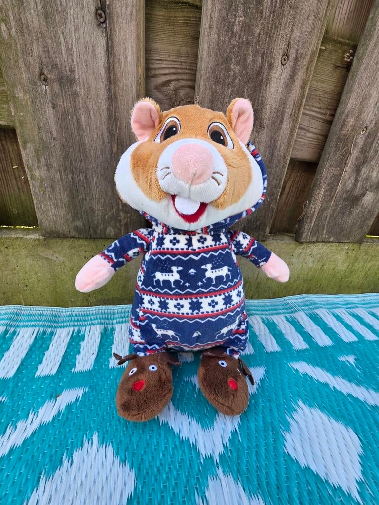 Albert Heijn hamster met kerst onesie, Ophalen of Verzenden, Zo goed als nieuw, Overige typen
