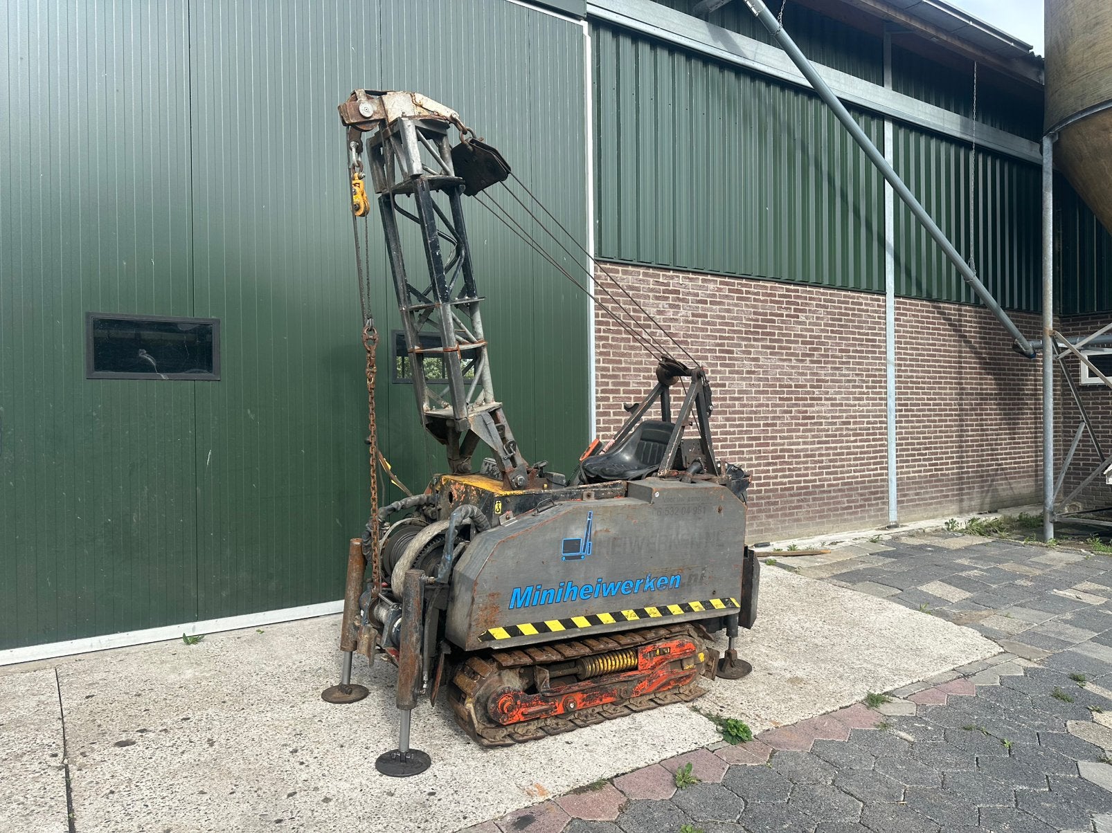 Heistelling hei machine palen heien, Ophalen of Verzenden, Gebruikt