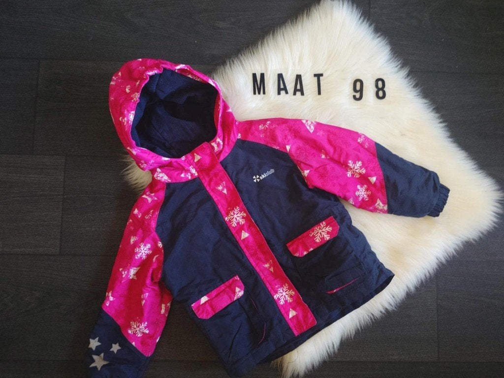 Winter/ski jas Lupilu maat 98 blauw roze, Gebruikt, Meisje, Ophalen of Verzenden, Lupilu
