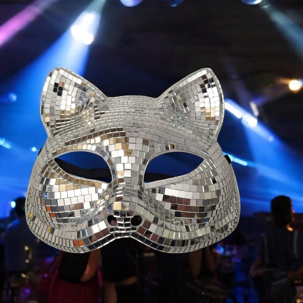 Carnaval Katten Discomasker – Nieuw, Kleding | Dames, Ophalen of Verzenden, Nieuw, Carnaval, Accessoires