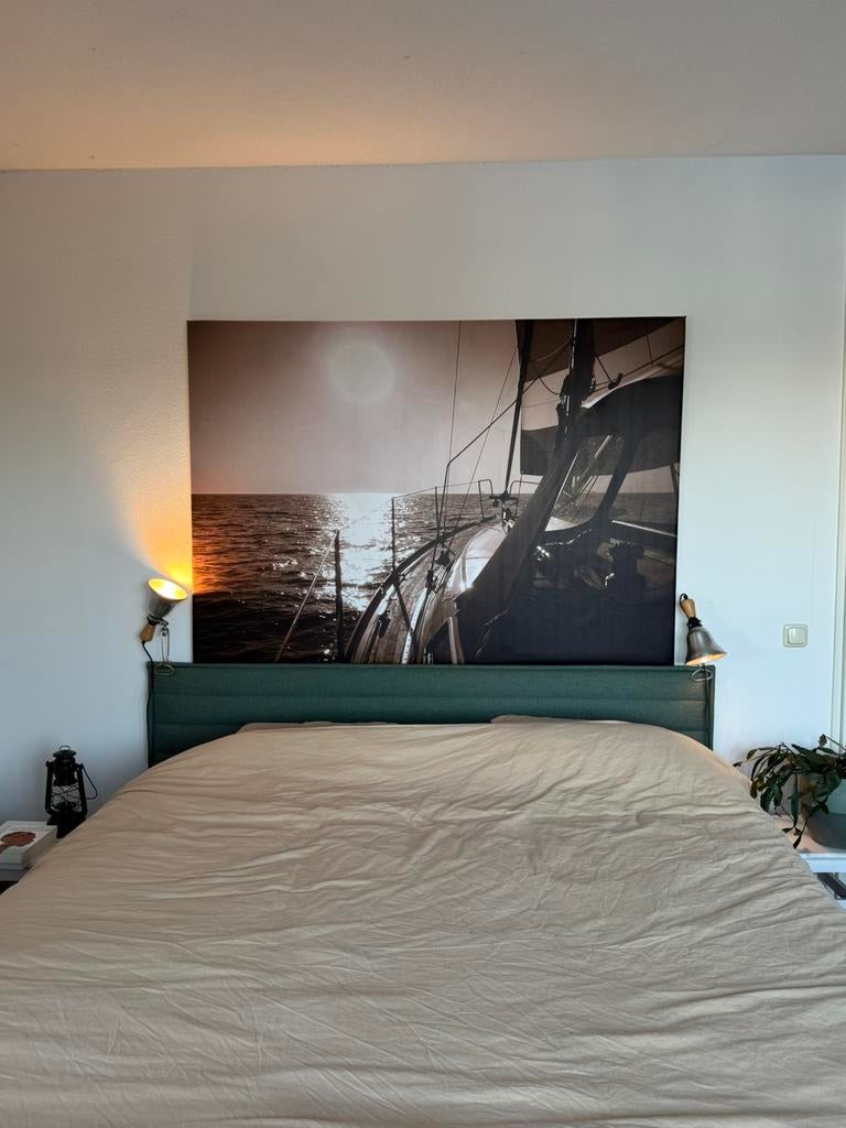 Foto print zeilboot  / canvas, Ophalen, Gebruikt, Oorspronkelijke maker, 125 cm of meer