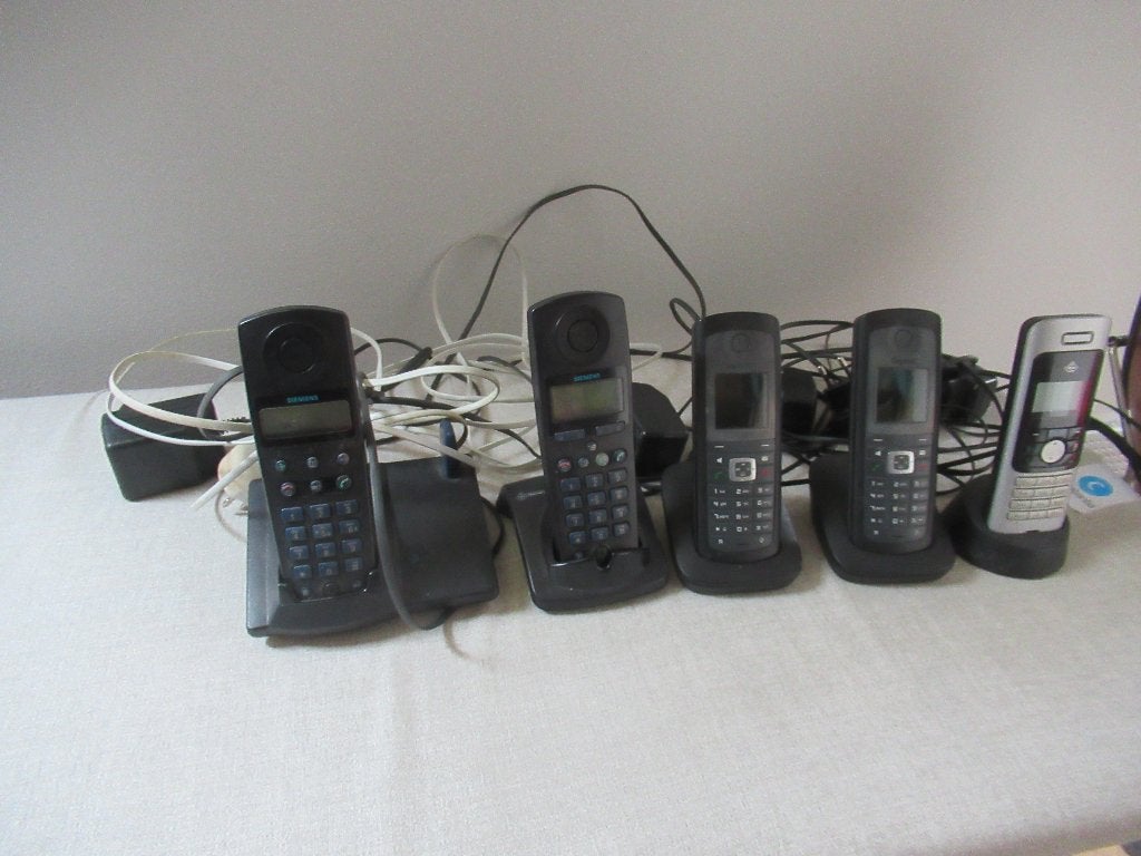 5 oude TELEFOONS (Siemens, KPN), Telecommunicatie, Vaste telefoons | Handsets en Draadloos, Ophalen of Verzenden, Gebruikt, 4 handsets of meer