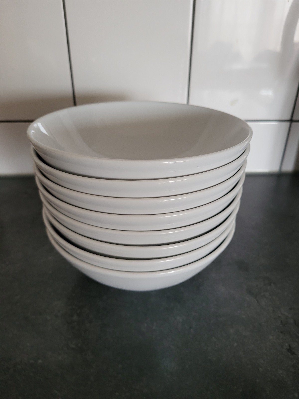 8 kommetjes doorsnee 16cm ikea, Ophalen of Verzenden, Zo goed als nieuw, Overige stijlen, Kom(men)