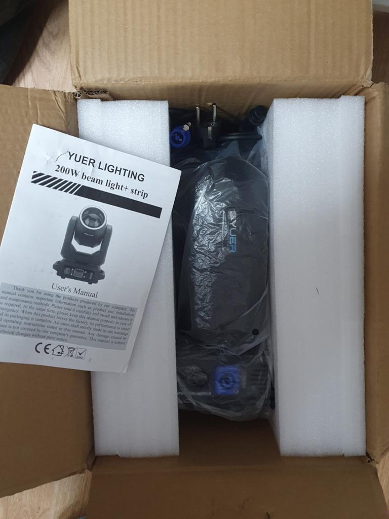 Nieuwe YUER LIGHTING 200W Beam Light, Ophalen of Verzenden, Nieuw
