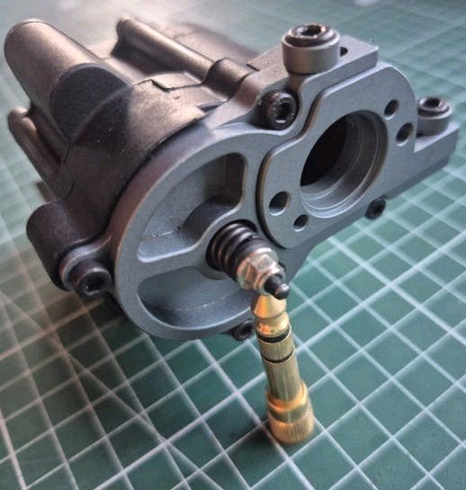 Absima/Yikong 1:8 2-speed gearbox met aluminium skid mount., Elektro, Ophalen of Verzenden, Zo goed als nieuw, Onderdeel