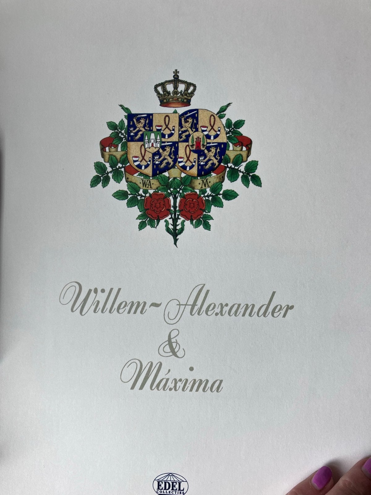 3-delige mappen Maxima en Willem Alexander, Ophalen, Gebruikt, Nederland, Postzegel(s) of Munt(en)