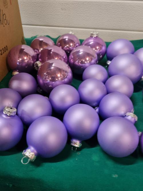 kerstballen paars glas, Ophalen of Verzenden, 'T Olde Gre-j, Info@toldegrej.nl, Endepoelstraat 20f Didam