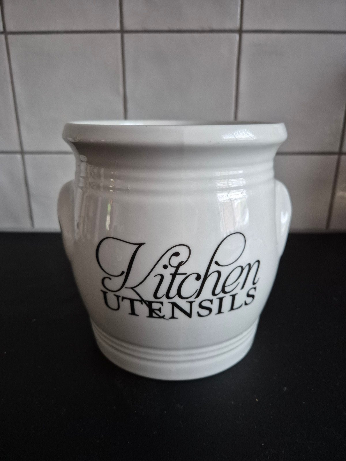 Rivièra Maison spatelpot, Ophalen, Zo goed als nieuw, Overige materialen, Pot, Bus of Blik