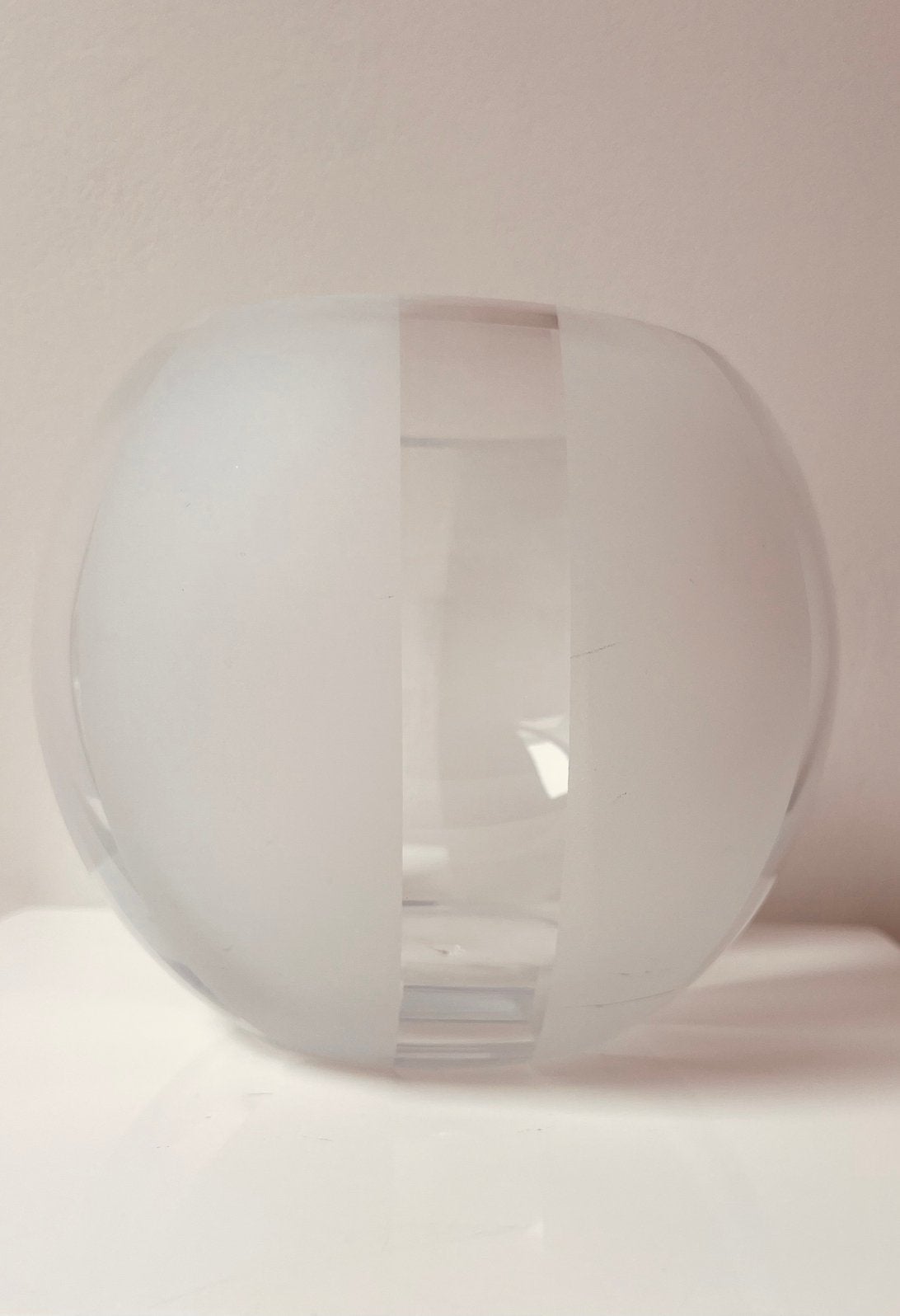Mondgeblazen bolvaas - Glasblazerij Vaals - 16 cm, Ophalen, Gebruikt, Handgemaakt, Glas