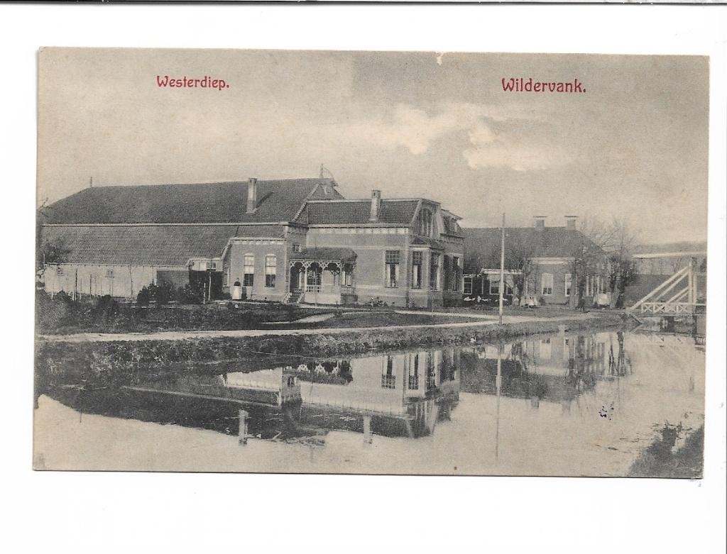 Wildervank. Westerdiep, Ophalen of Verzenden, 1920 tot 1940, Ongelopen, Groningen
