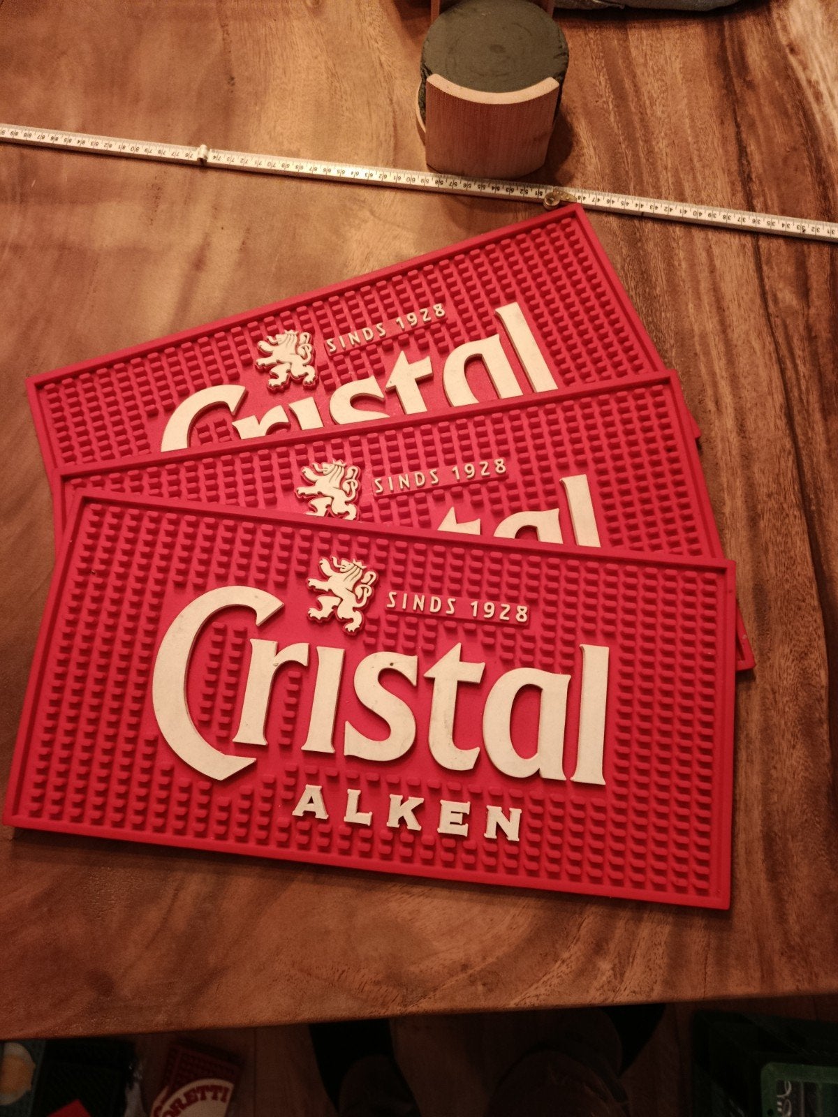 cristal Alken barmat, Ophalen of Verzenden, Zo goed als nieuw