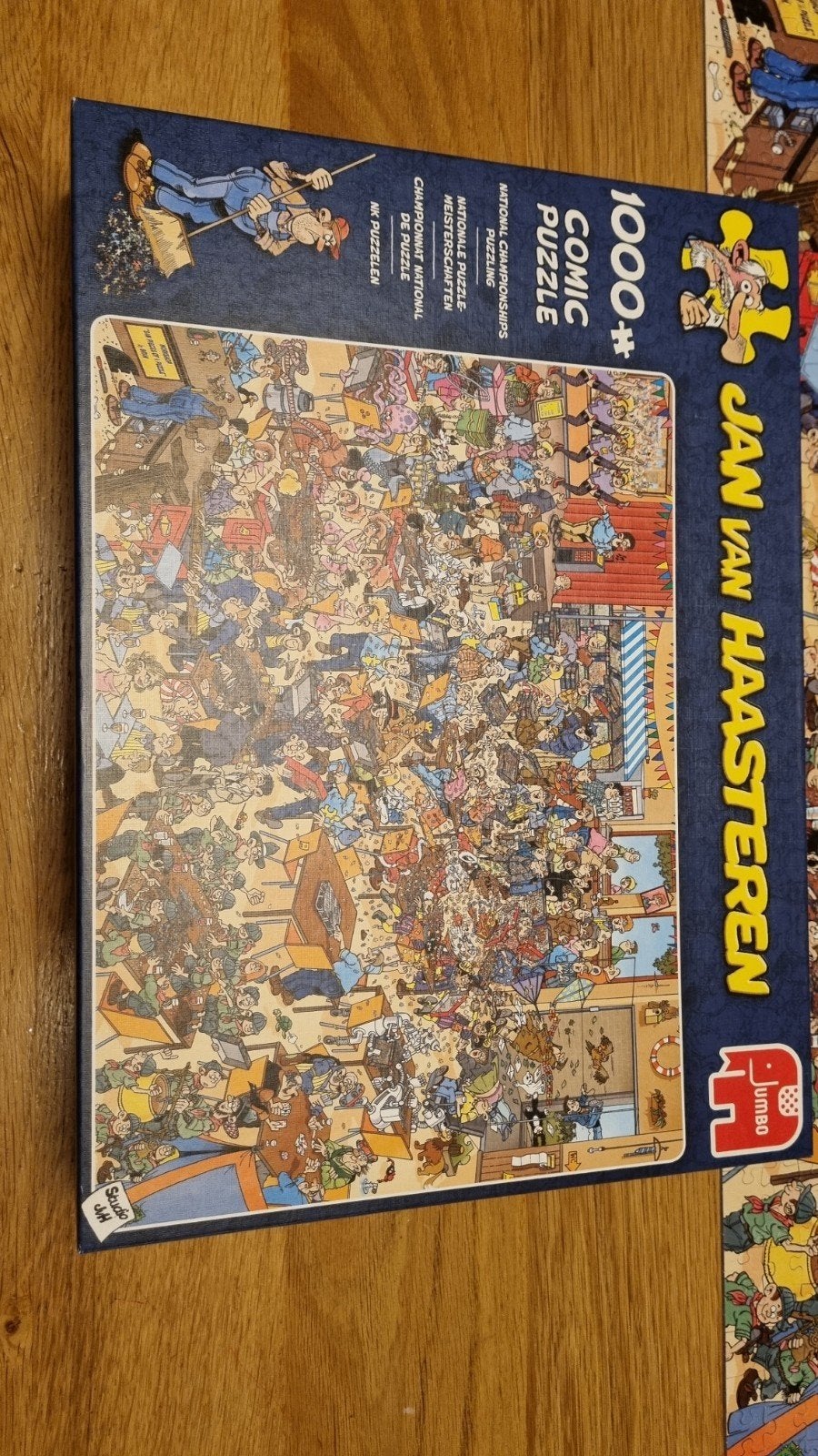 Jan van Haasteren puzzel 1000 st.  NK Puzzelen compleet, Ophalen, 500 t/m 1500 stukjes, Zo goed als nieuw, Legpuzzel