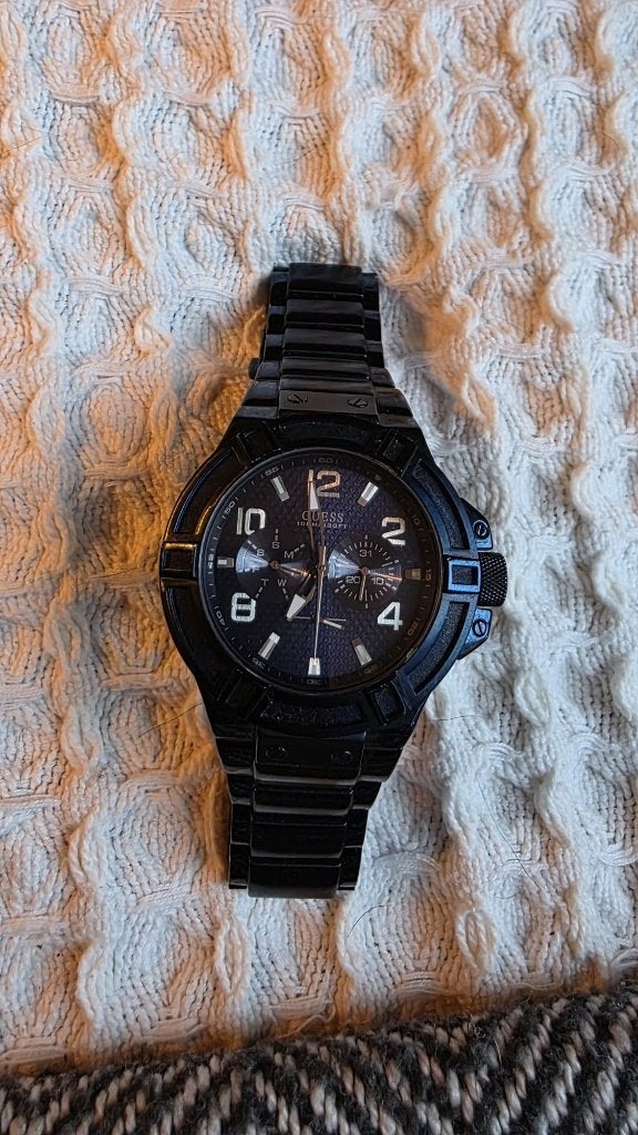 Guess Special Edition Tiësto 2.0 Chronograph, Japan Mov’t, Overige merken, Staal, Staal, Polshorloge