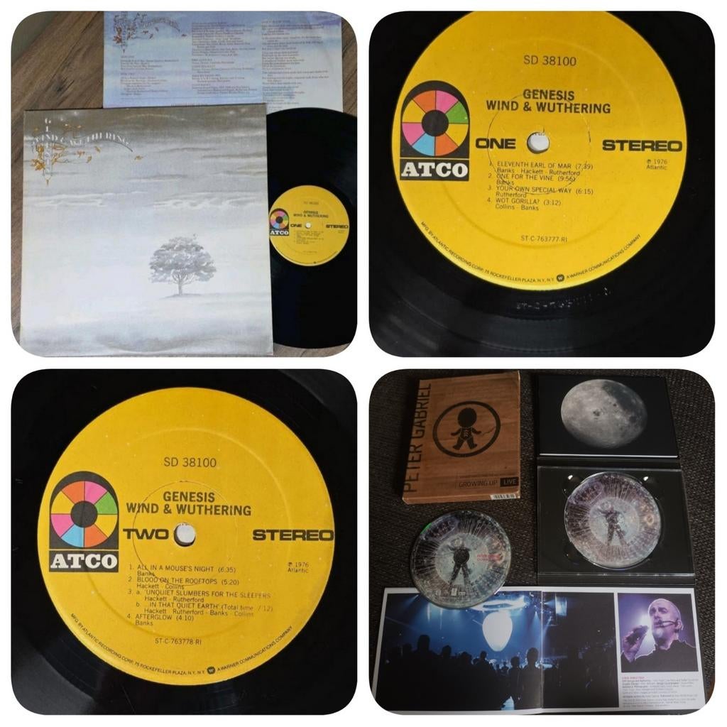 GENESIS - Wind & Wuthering LP USA+Peter Gabriel DVD Live, Cd's en Dvd's, Vinyl | Rock, Ophalen of Verzenden, Gebruikt, 12 inch