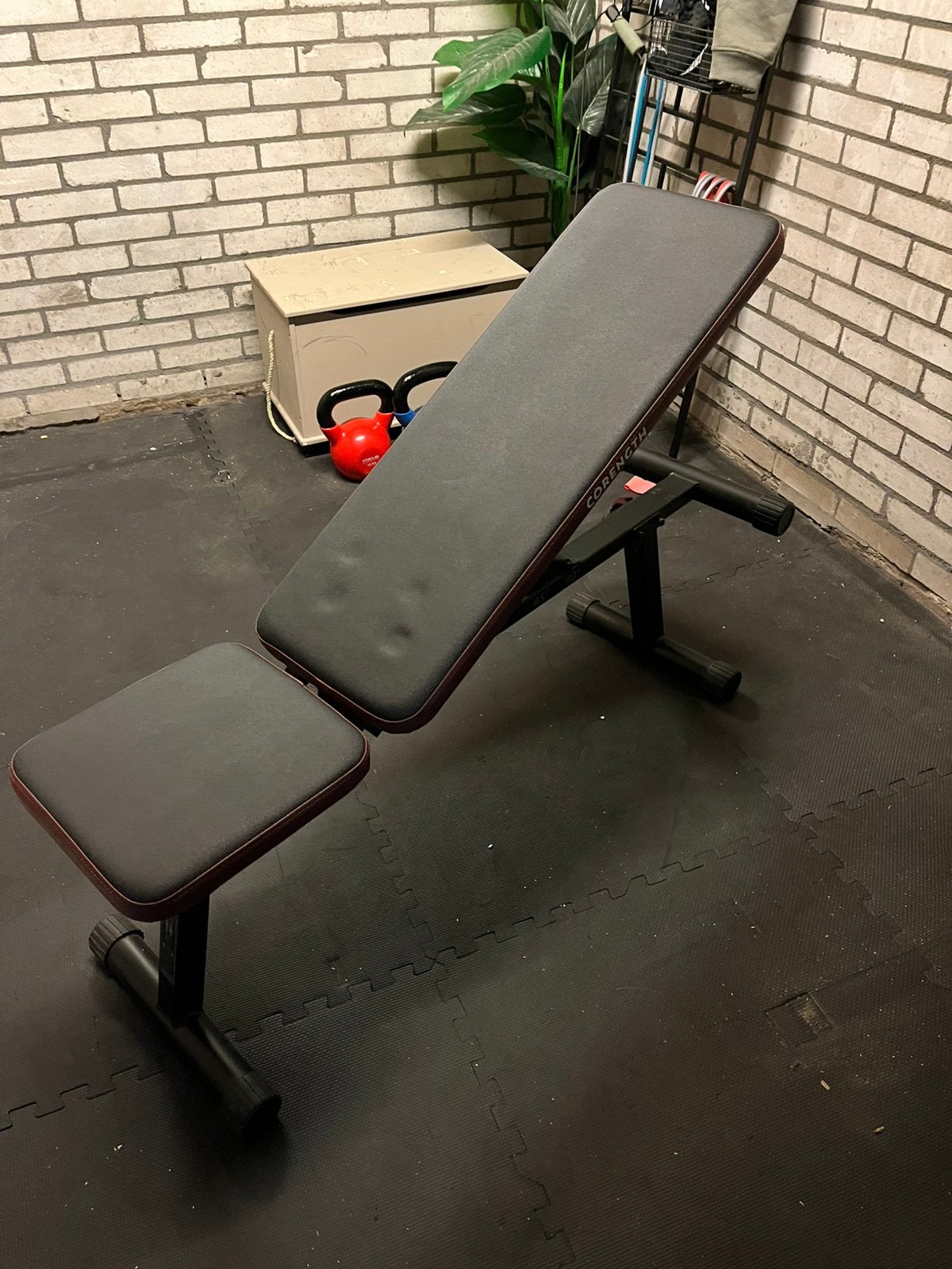 Halterbank, Sport en Fitness, Fitnessmaterialen, Ophalen, Zo goed als nieuw, Fitnessbank