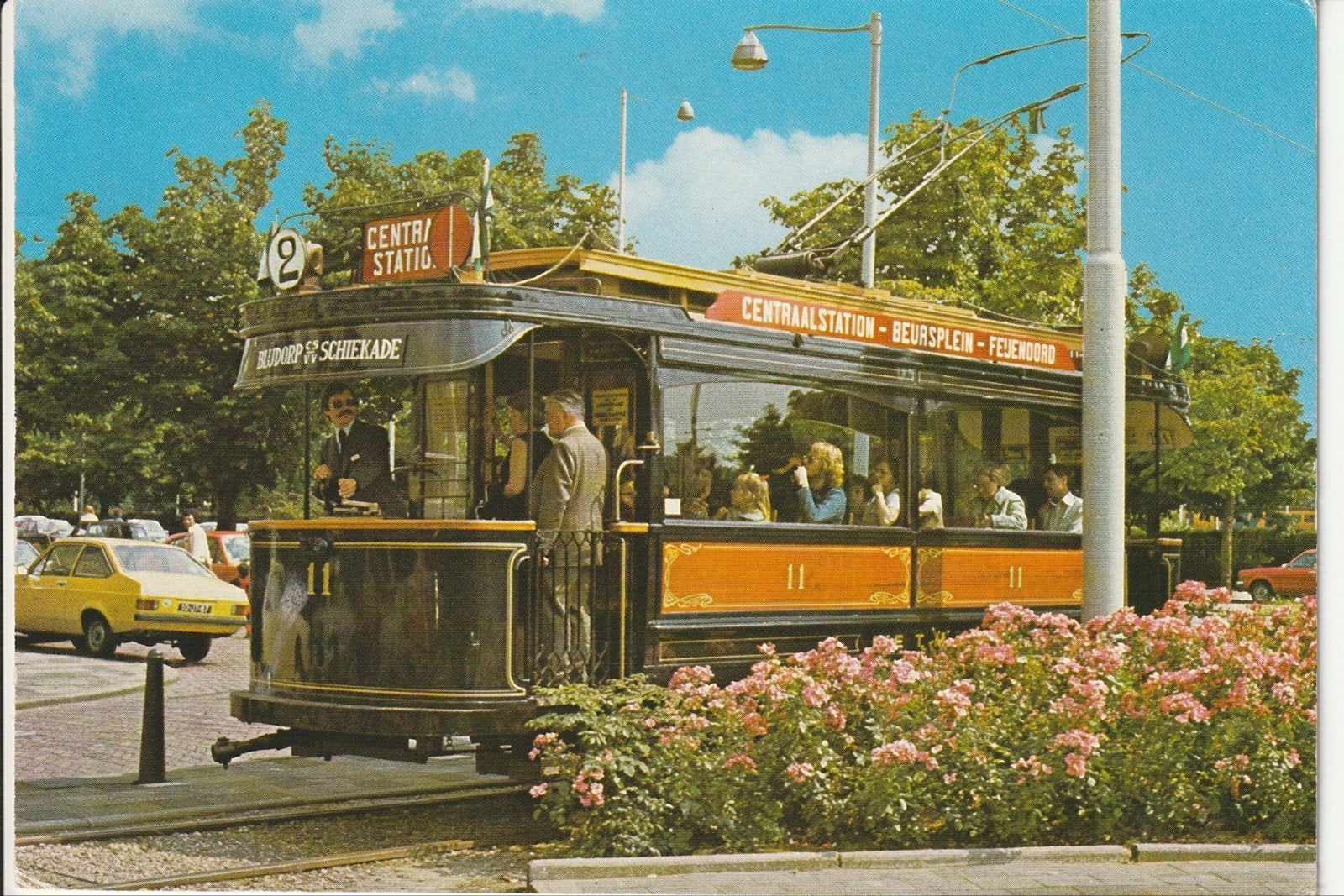 ROTTERDAM OUDE MUSEUM TRAMMETJE VAN BLIJDORP NAAR SCHIEKADE, Ophalen of Verzenden, 1980 tot heden, Gelopen, Zuid-Holland
