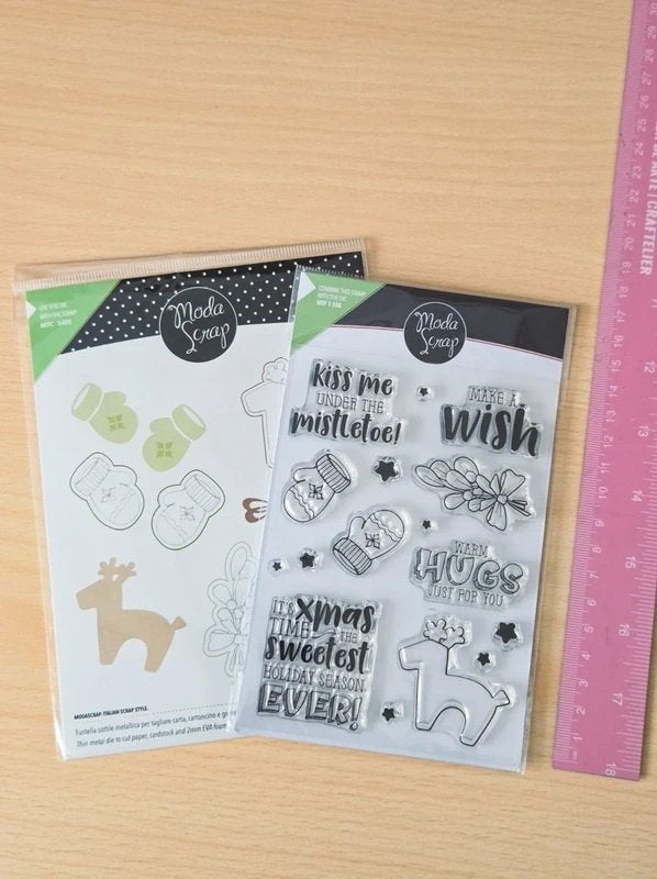 Christmas stamp + die set - ModaScrap, Ophalen of Verzenden, Nieuw, Overige typen