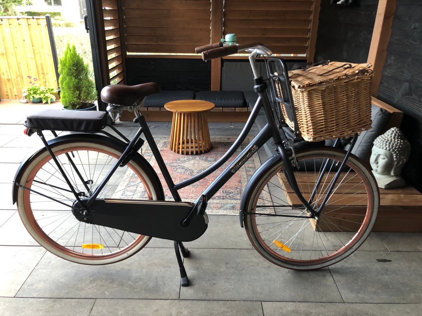 Popal Daily Dutch Basic Damesfiets met mand, Fietsen en Brommers, Fietsen | Dames | Damesfietsen, Overige merken, Terugtraprem