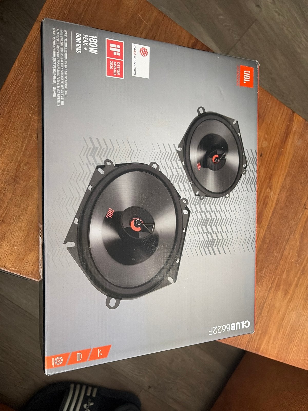 JBL CLUB8622F 6x8 inch 2-weg autospeakers - Nieuw in doos, Ophalen of Verzenden, Nieuw