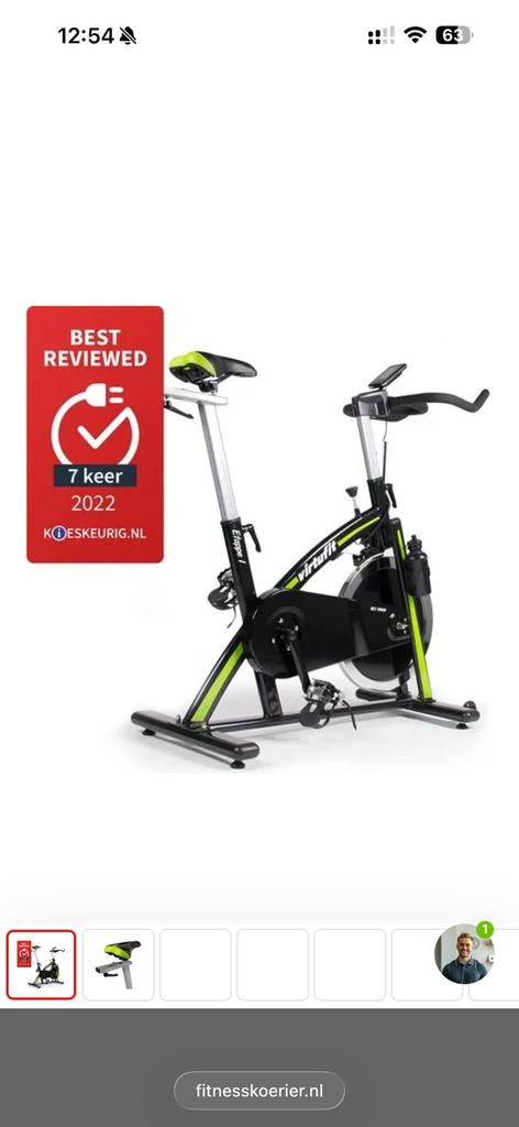 Virtufit Etappe 1 Spinbike, Ophalen, Zo goed als nieuw, Loopband