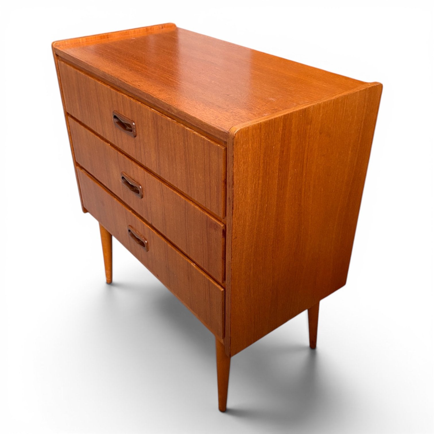 Vintage teak ladekastje uit Zweden, Teakhout, ?, 3 of 4 laden, Minder dan 100 cm