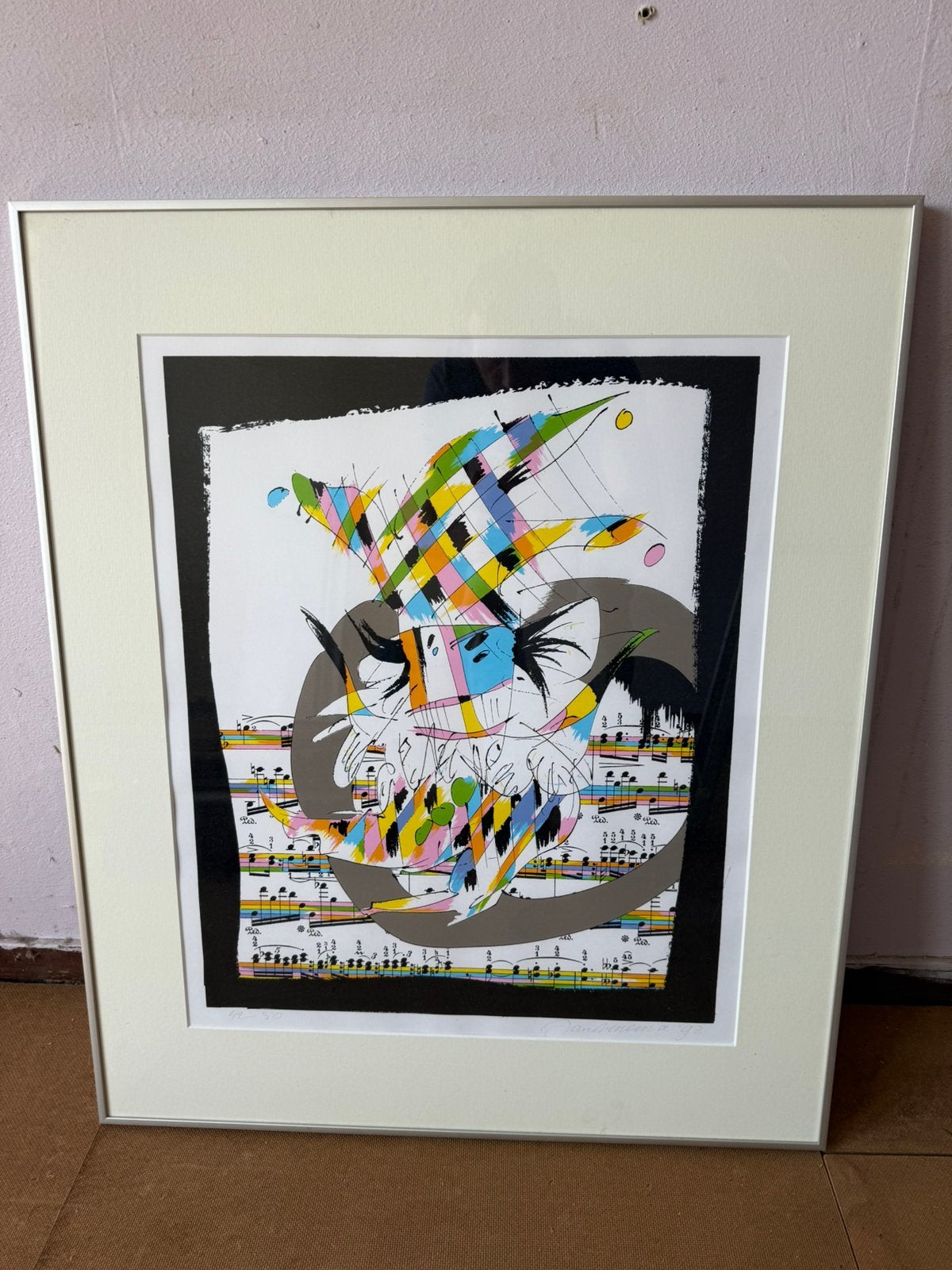 Leuke kleurrijk schilderij, Ophalen