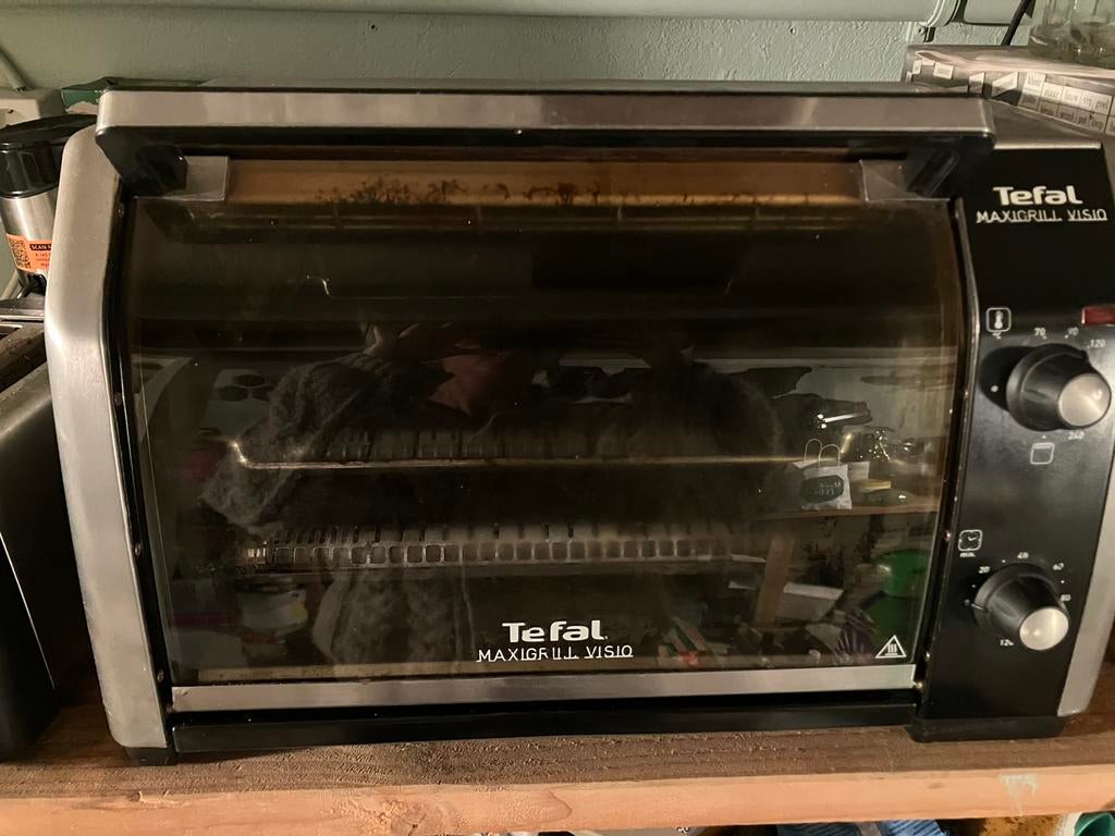 Grill oventje van TEFAL, Witgoed en Apparatuur, Ovens, Gebruikt, Vrijstaand, Tefal, Minder dan 45 cm, Minder dan 45 cm, Hete lucht