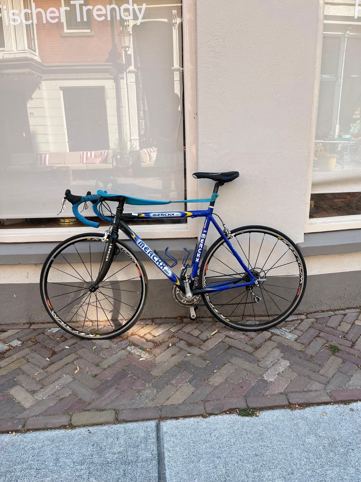 Eddy Merckx racefiets - Blauw/Zwart, 28 inch, Gebruikt, Aluminium, Meer dan 20 versnellingen