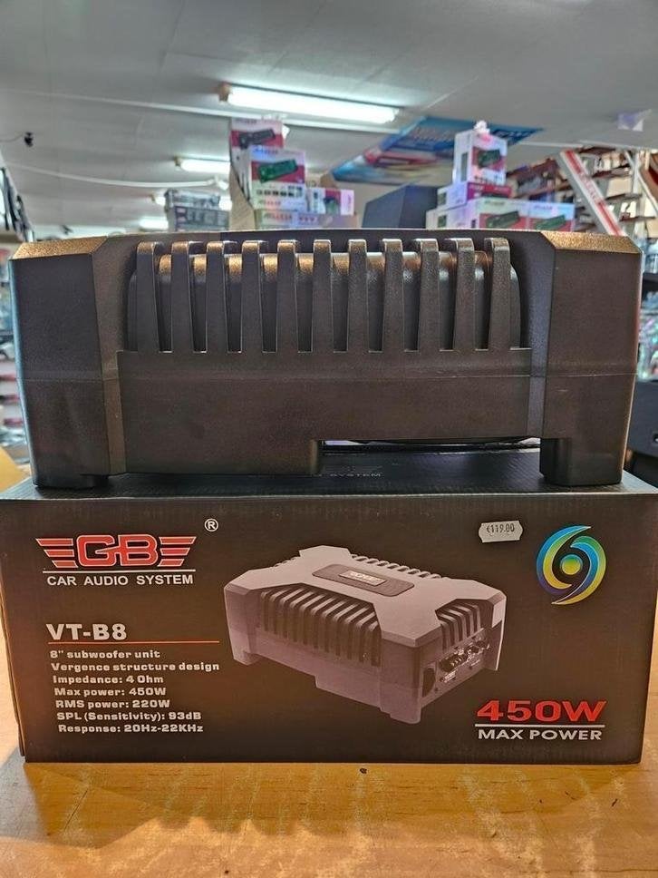 Active subwoofer vt-b8 450watt GB AUDIO, Niet ingevuld, Niet ingevuld, Nieuw, Ophalen of Verzenden