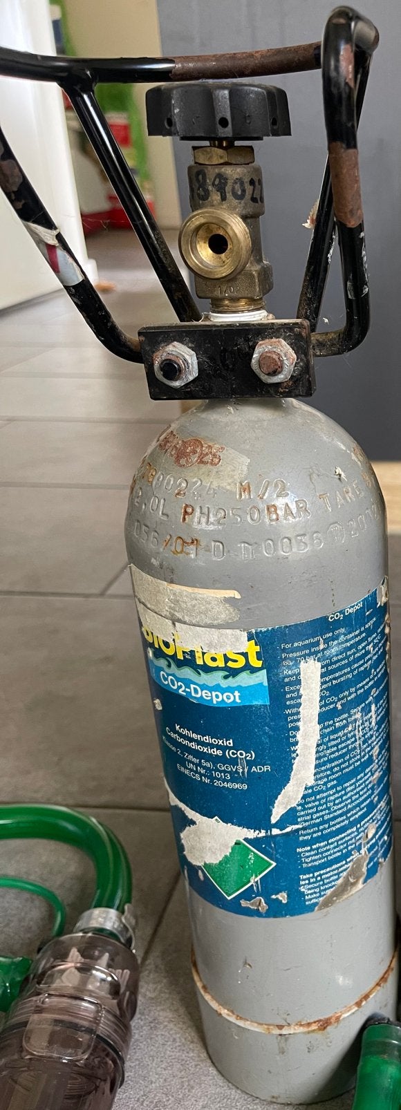 Co2 cilinders 20kg, Ophalen, Gebruikt
