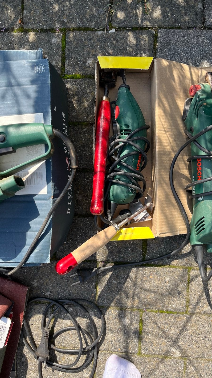Bosch schuurmachine en schraper, Ophalen of Verzenden, Gebruikt