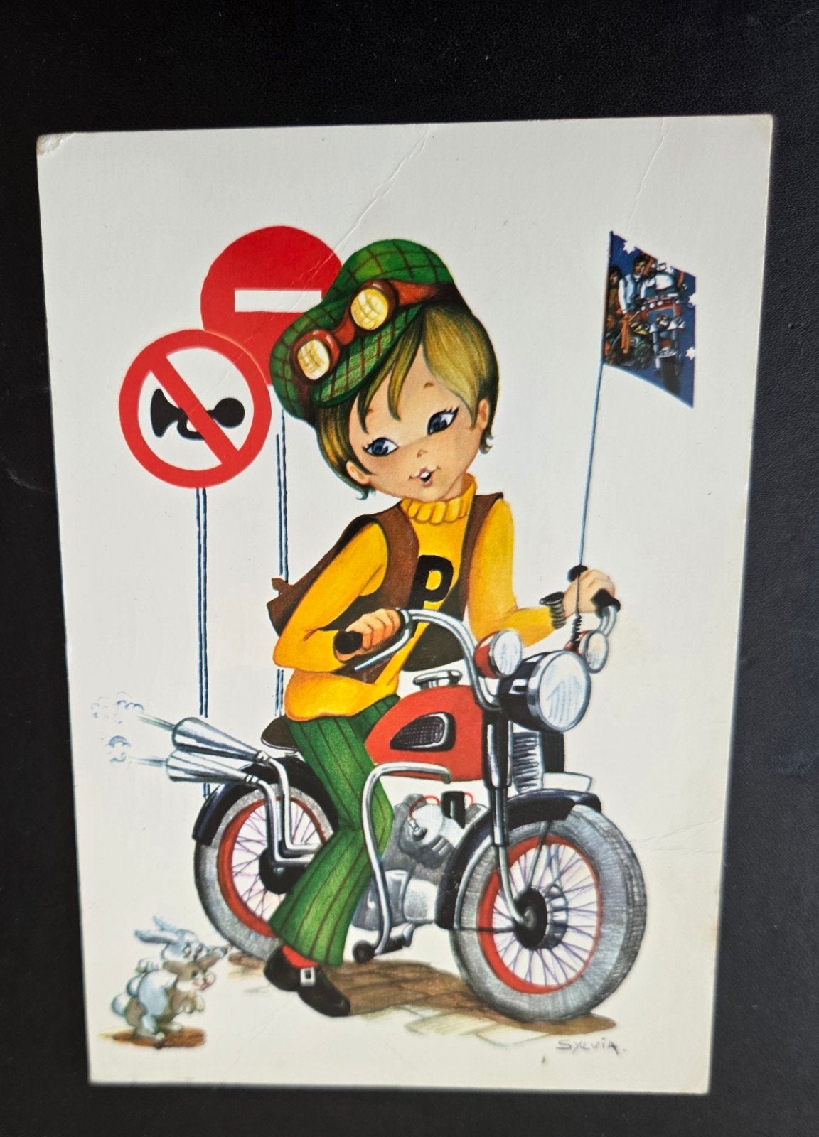 Jongen op Motor - 1971, Verzenden, 1960 tot 1980, Gelopen, Kinderen