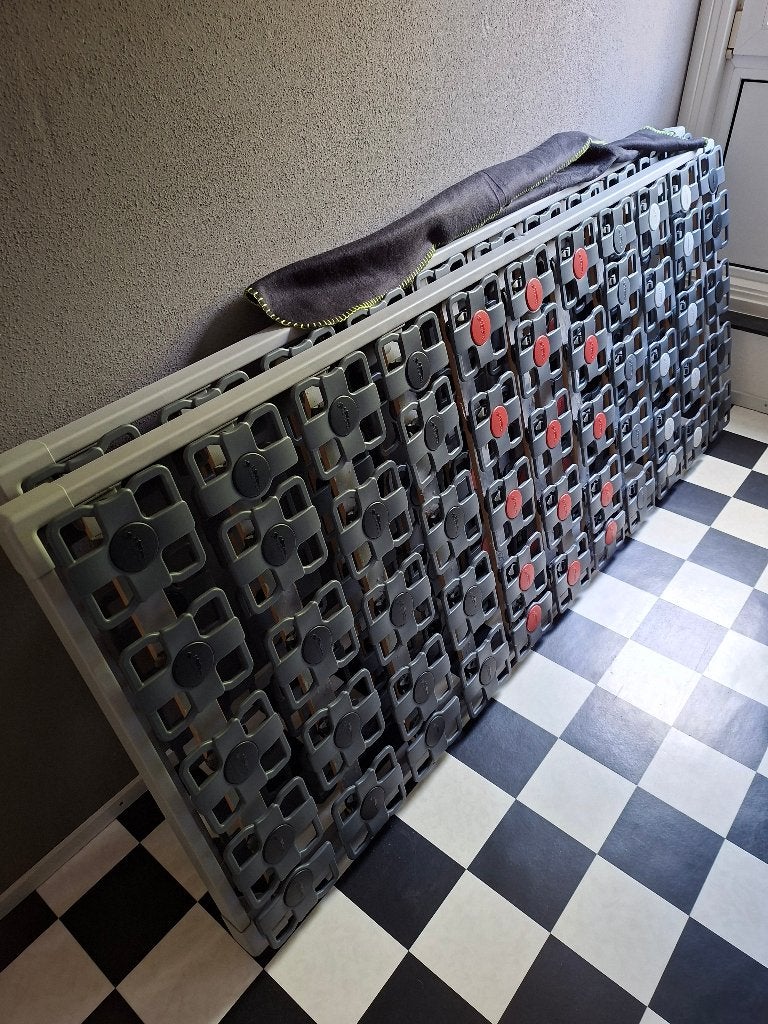 2 bedbodems Tempur met drukondersteuning 2 x 90 x 210cm, Ophalen, Gebruikt, 90 cm, Eenpersoons