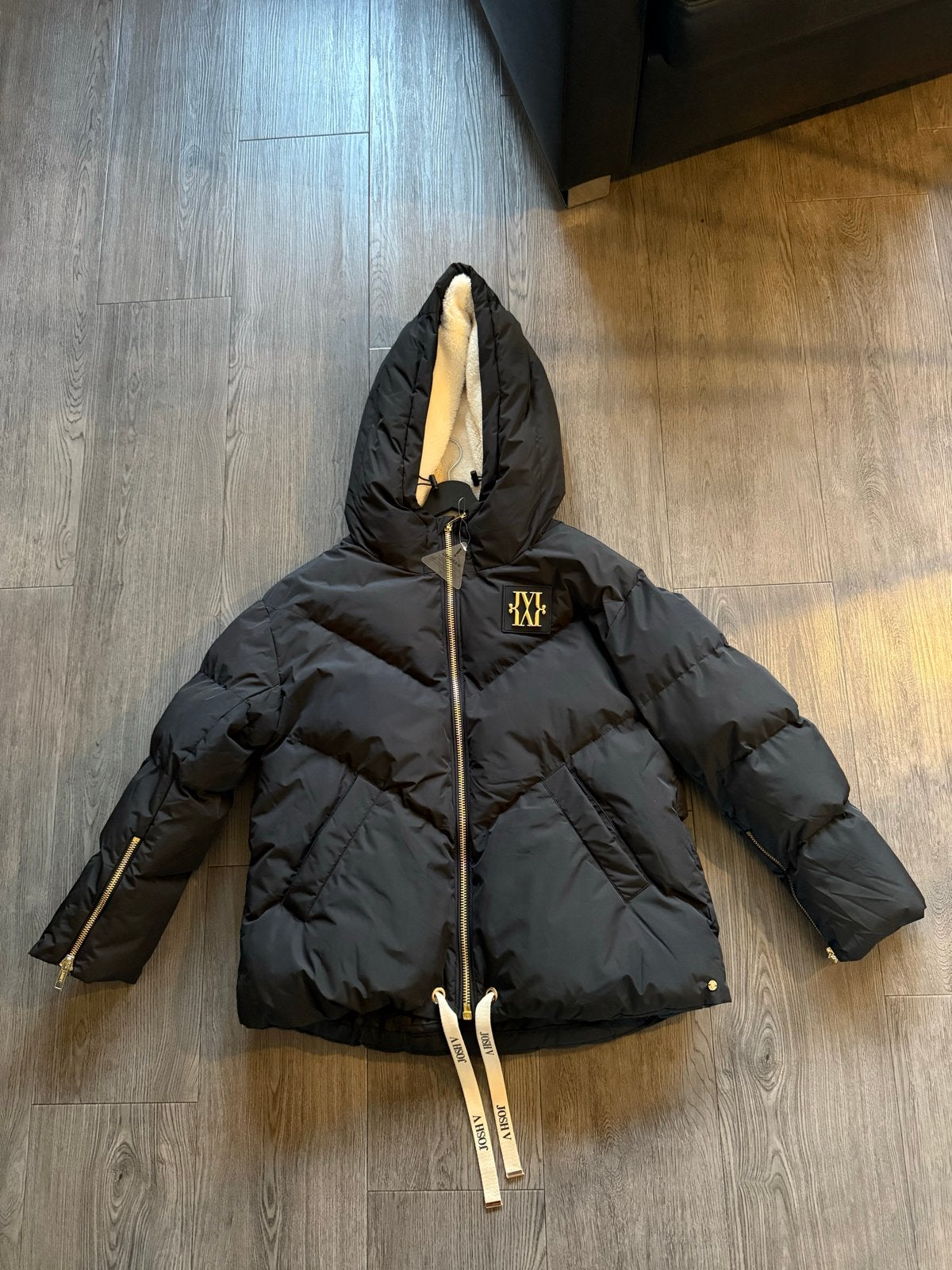 JOSH V WRENNA Zwarte Puffer Jas Maat M Nieuw, Kleding | Dames, Ophalen of Verzenden, Nieuw, Maat 38/40 (M), Zwart