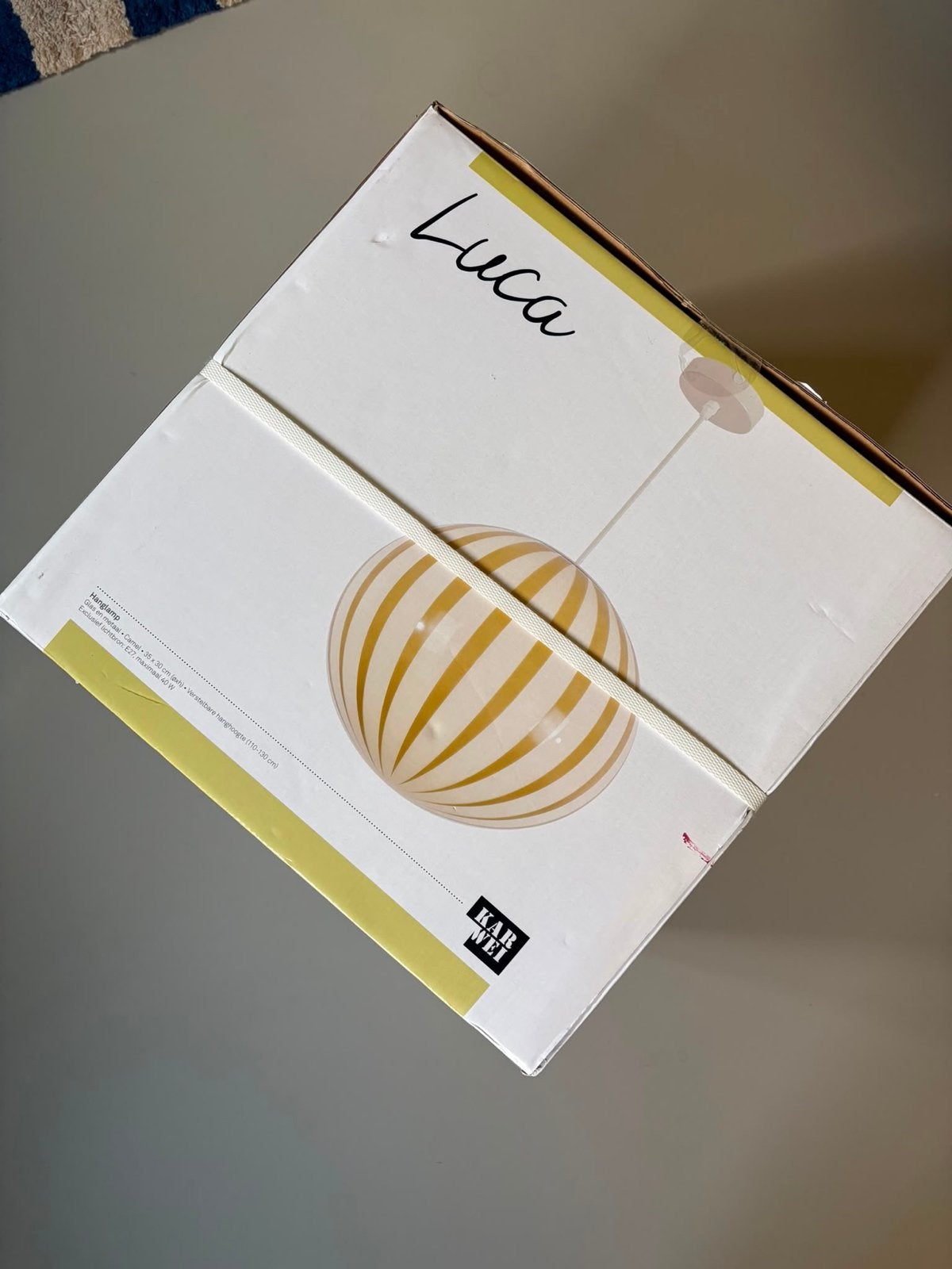 Luca hanglamp Karwei - Nieuw in doos, Ophalen, Nieuw, Glas, E27 (groot)