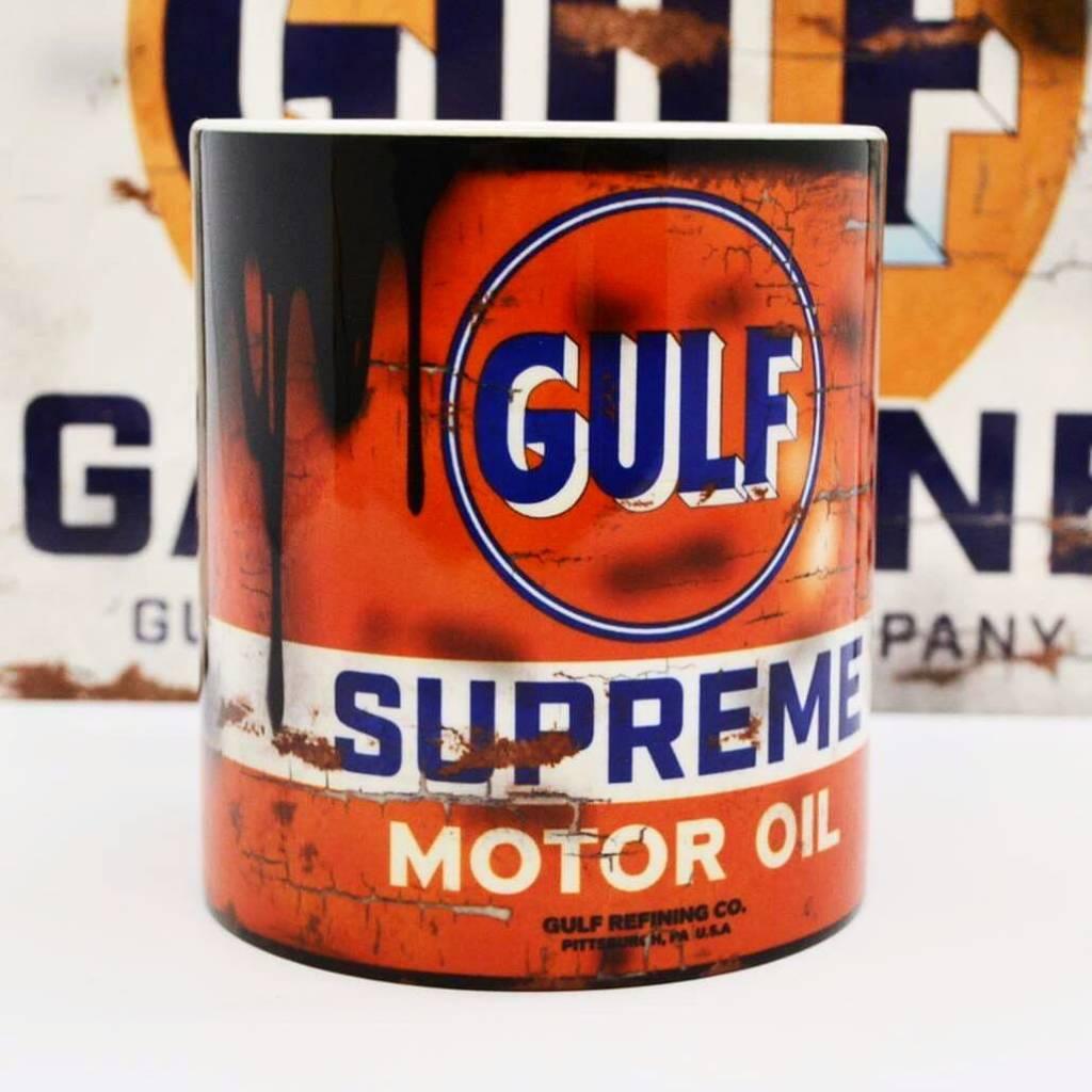 ✅ Gulf Supreme Motor Oil mok Vintage olie F1 Autosport NIEUW, Ophalen of Verzenden, Nieuw, Motoren
