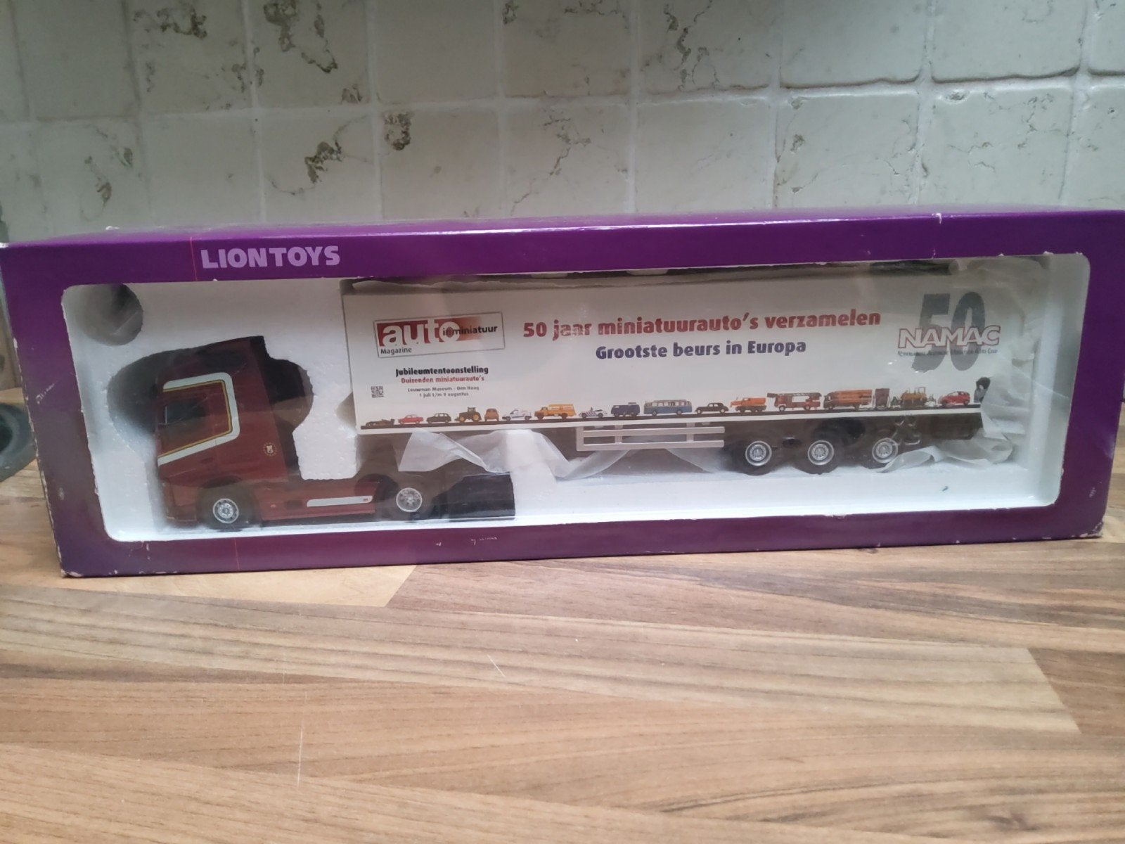 Ben Beckers Soest Lion toys 1:50 vrachtwagen miniatuur, Ophalen of Verzenden, Zo goed als nieuw, Bus of Vrachtwagen, Overige merken