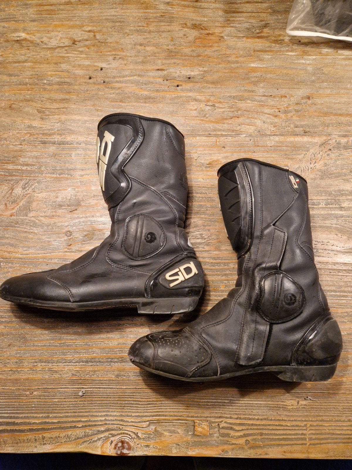 SIDI motorlaarzen - Zwart, gebruikt, Motoren, Kleding | Motorkleding, Ophalen of Verzenden, Tweedehands, Laarzen