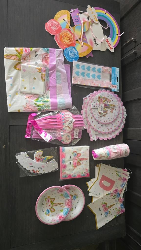 Diverse nieuwe Unicorn versieringen, Ophalen of Verzenden, Nieuw, Meisje