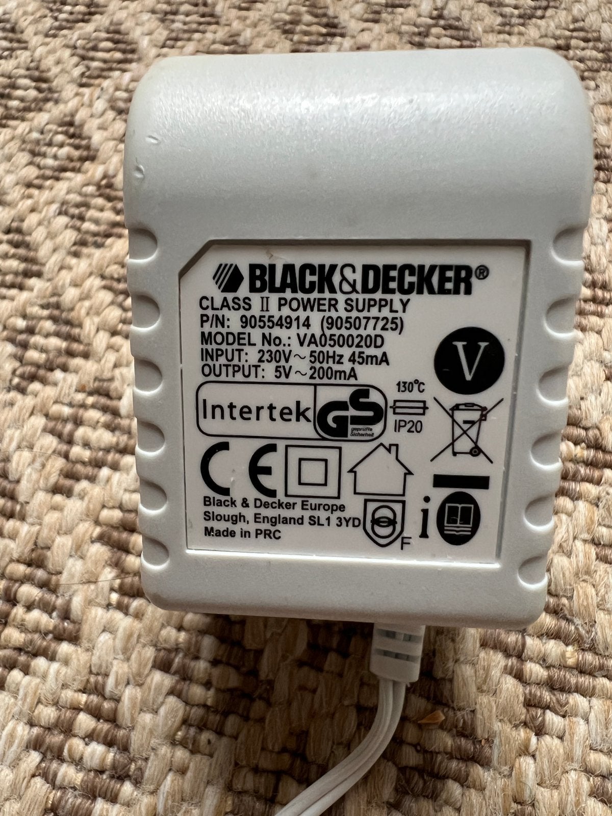 Black&Decker mini oplaadbare stofzuigeroplader, Ophalen of Verzenden, Gebruikt