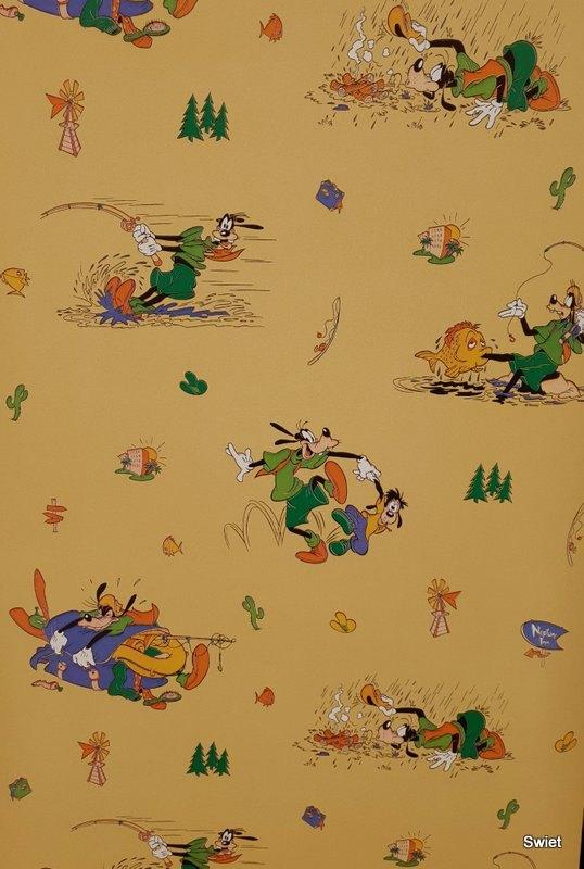 12848 Goofy kinderbehang Disney Memory Lane behang swiet, Verzenden, Minder dan 10 m², Blauw