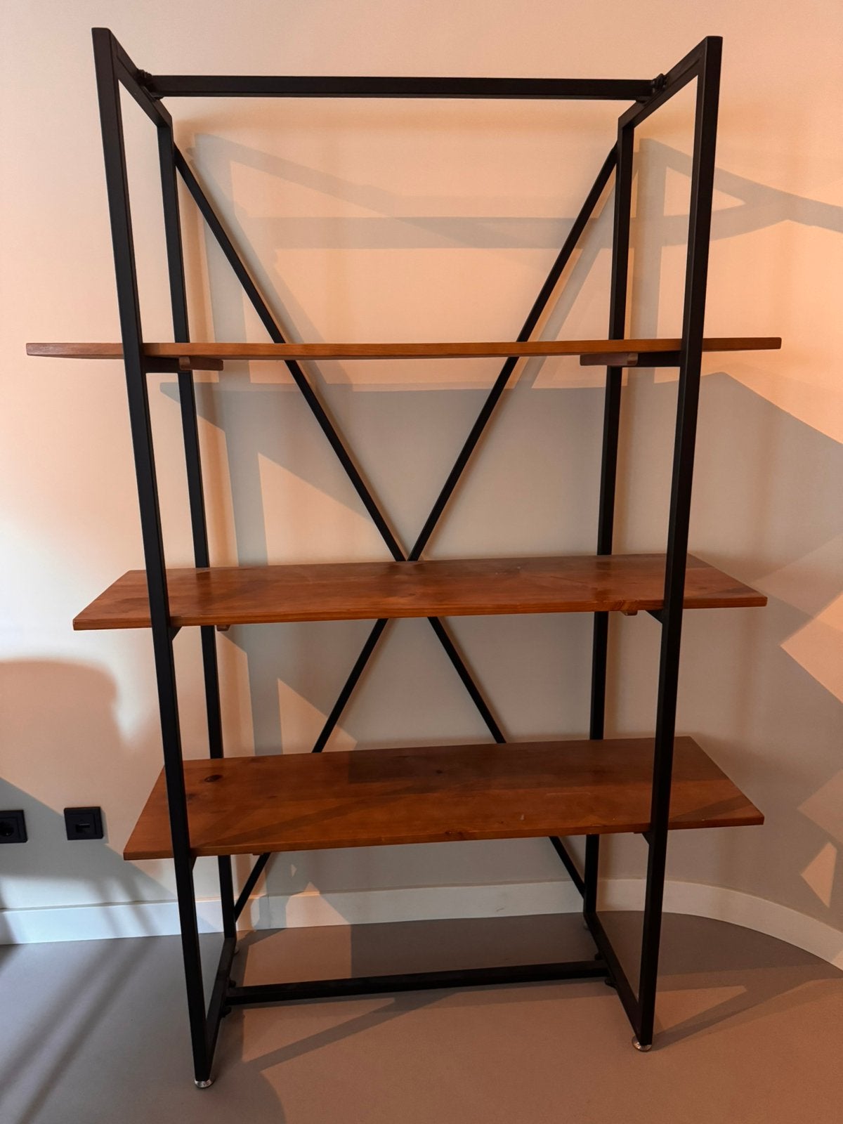 Industriële kast met Metalen Frame 180x90x40, Huis en Inrichting, Ophalen, Zo goed als nieuw