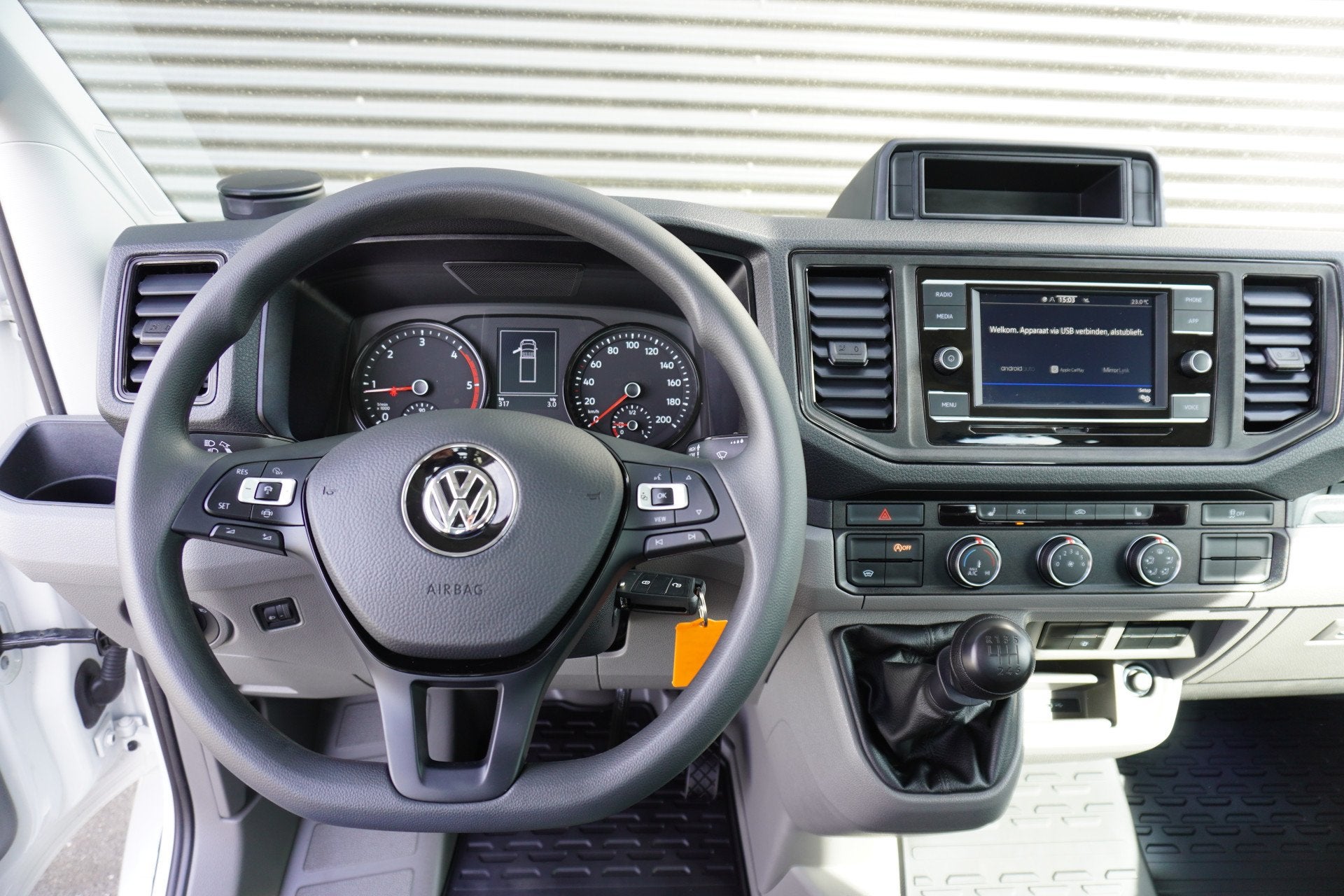 Volkswagen Crafter 180pk Dubbellucht 4x4 Oberaigner 4Motion, Gebruikt, 4 cilinders, Wit, Bedrijf