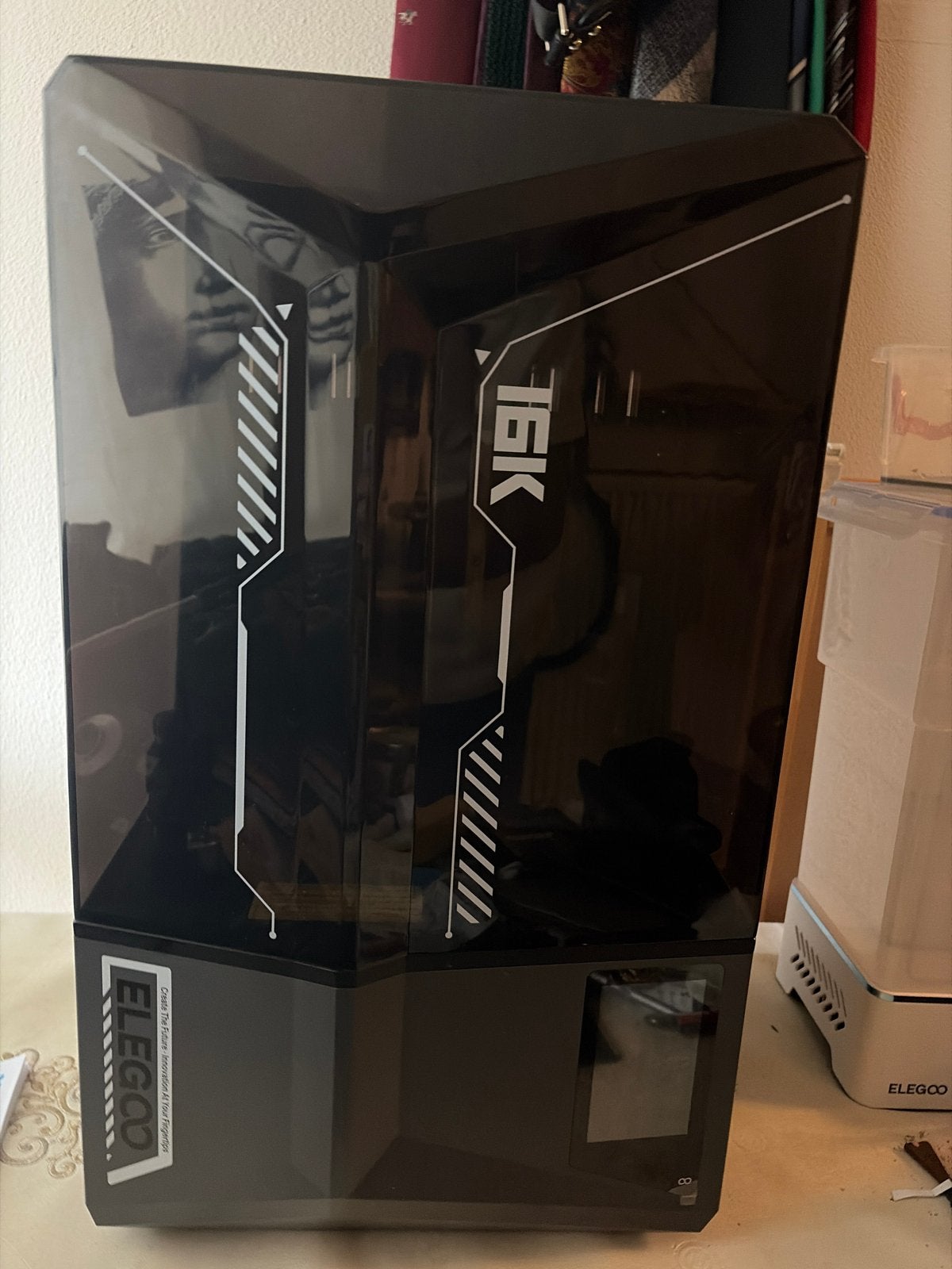 Elegoo Saturn 4 16K Resin 3D-printer met Wash & Cure Station, Ophalen of Verzenden, Zo goed als nieuw, Resin/Hars