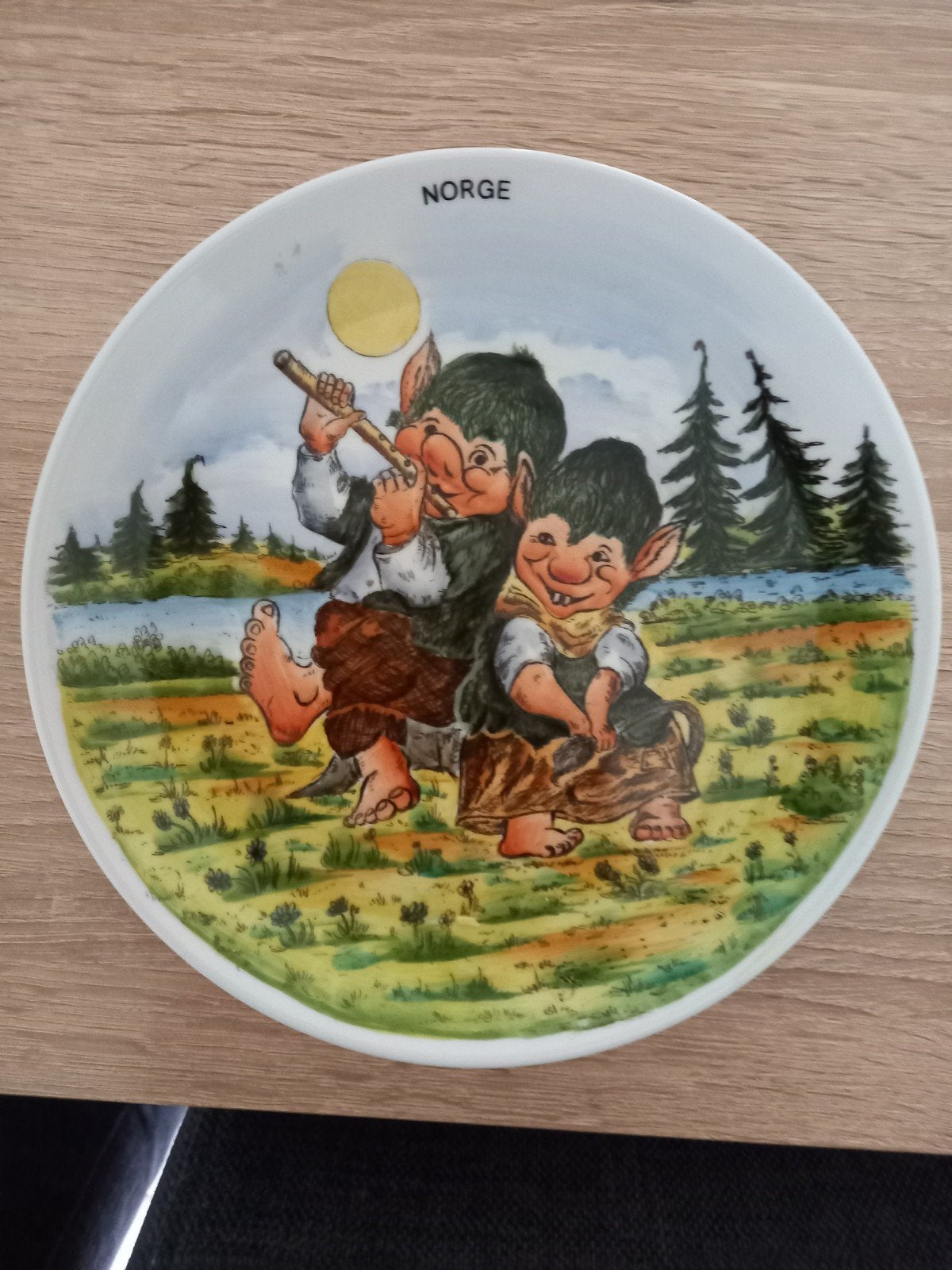 Souvenir wandbord Noorwegen Norge., Ophalen of Verzenden
