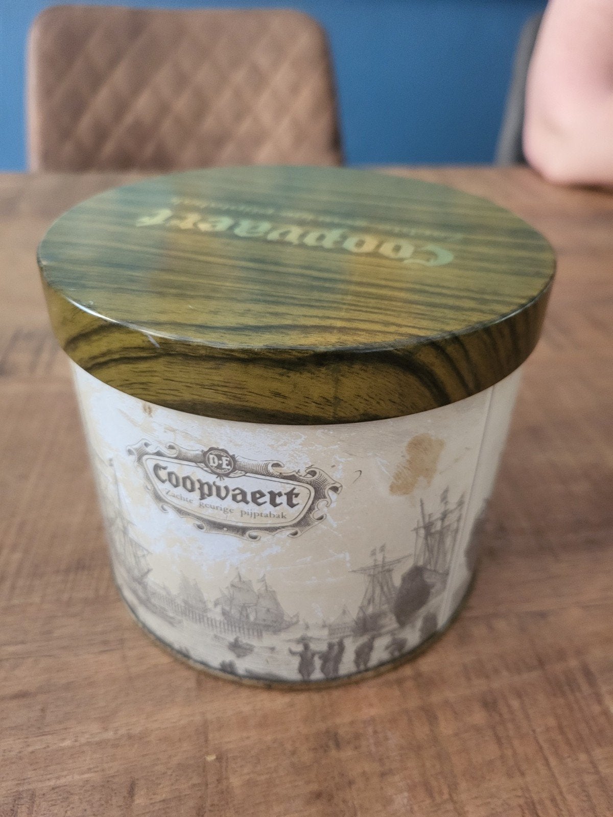 Vintage sigarenblik Coopvaert - 11 cm, Ophalen of Verzenden