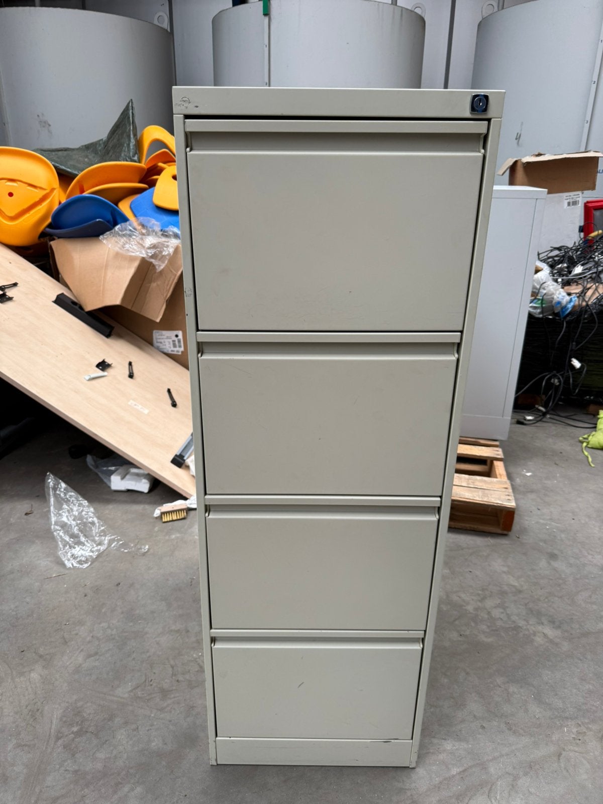Metalen dossierkast / ladekast 4 laden – €60, Ophalen, 50 tot 100 cm, Zo goed als nieuw, 3 of 4 laden
