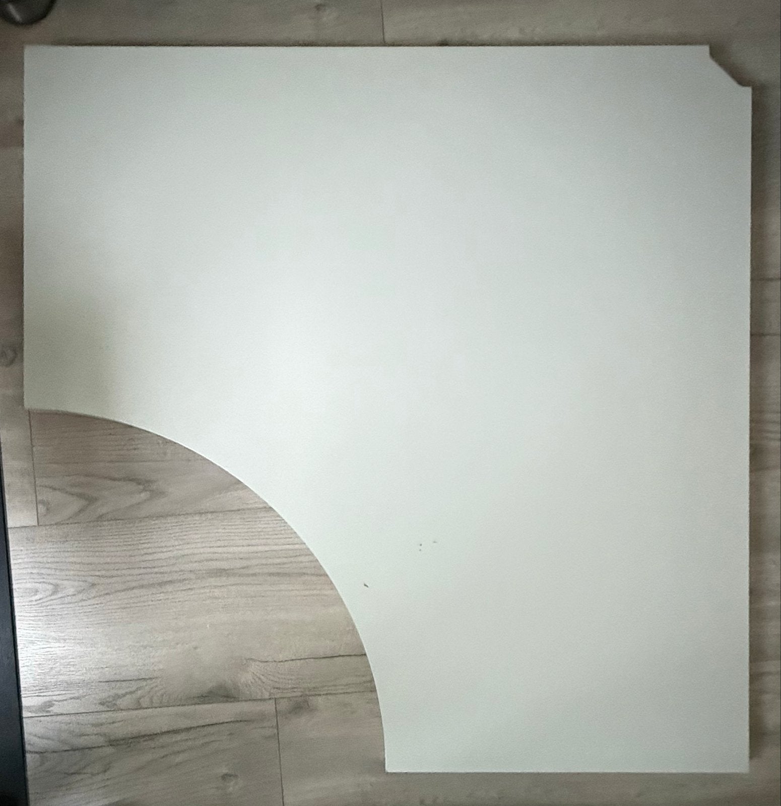 IKEA Vika Amon hoekbureau blad, wit 120 x 120, Ophalen, Gebruikt, Spaanplaat of MDF, Hoekbureau